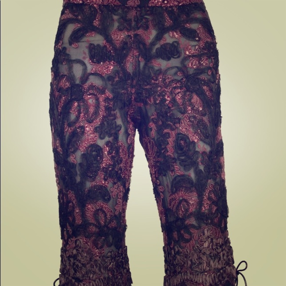 SOLD...Gucci lace pants by Tom Ford...SOLD